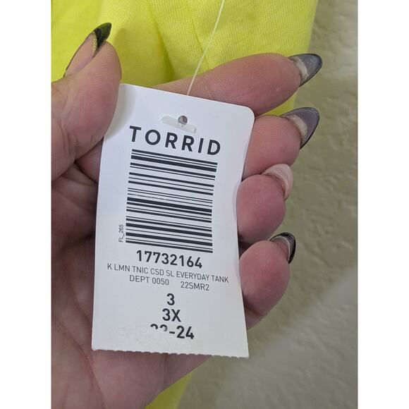 Torrid Classic Fit Yellow Everyday Tank Top Basics Layering Piece Womens Size 3X - Picture 6 of 9